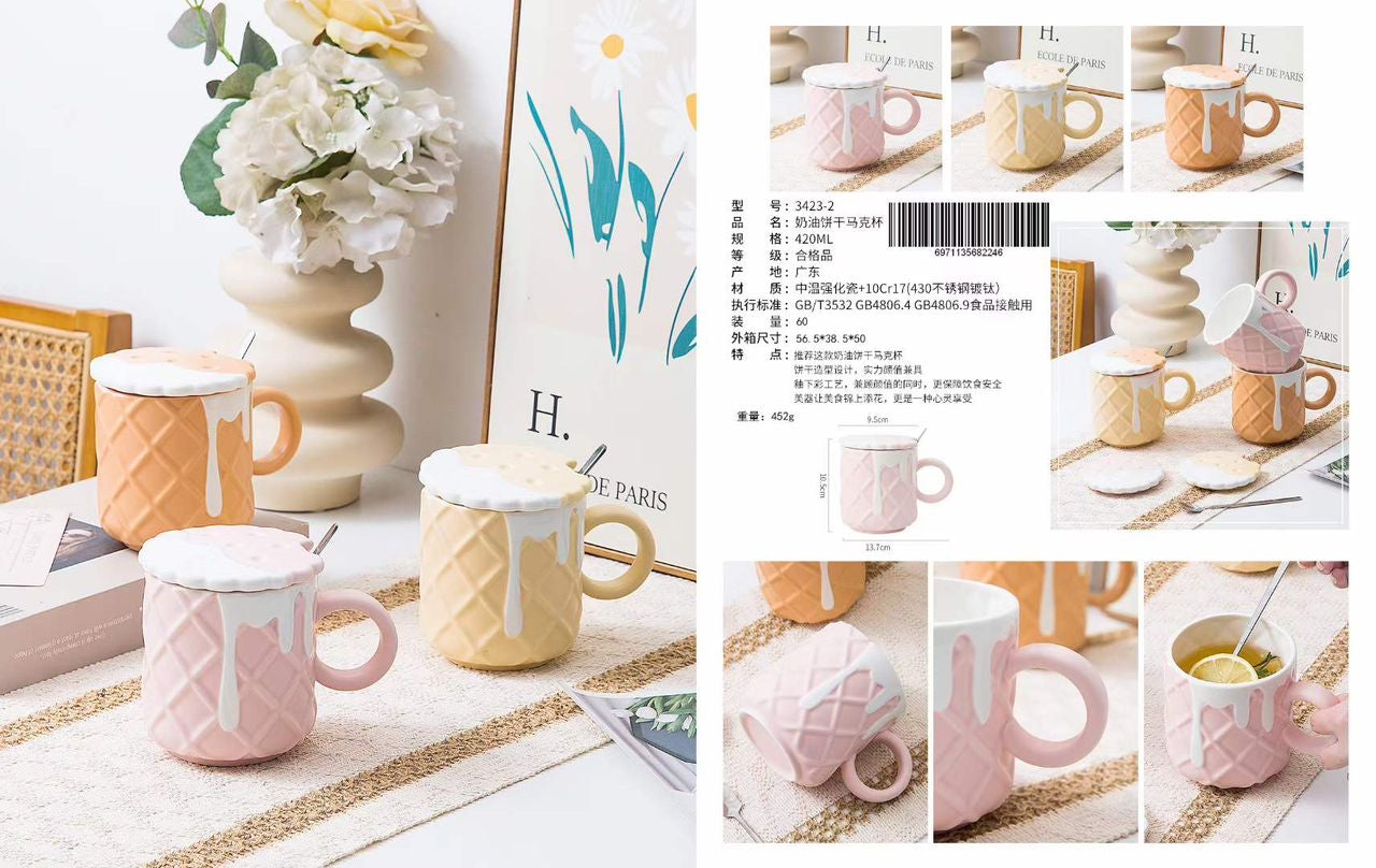 White Drip Mug