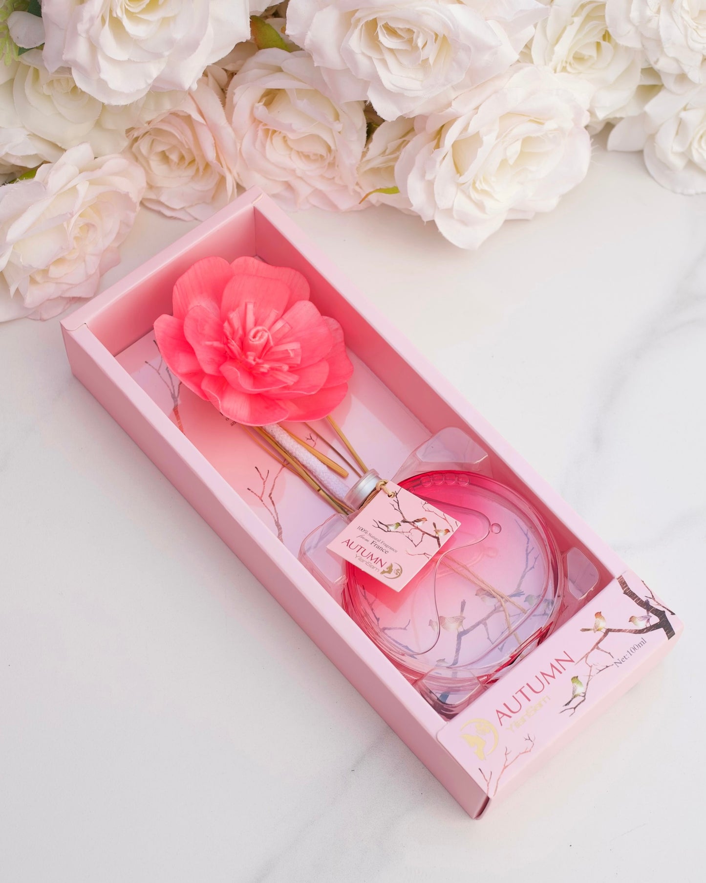 Floral reed diffuser (pink)