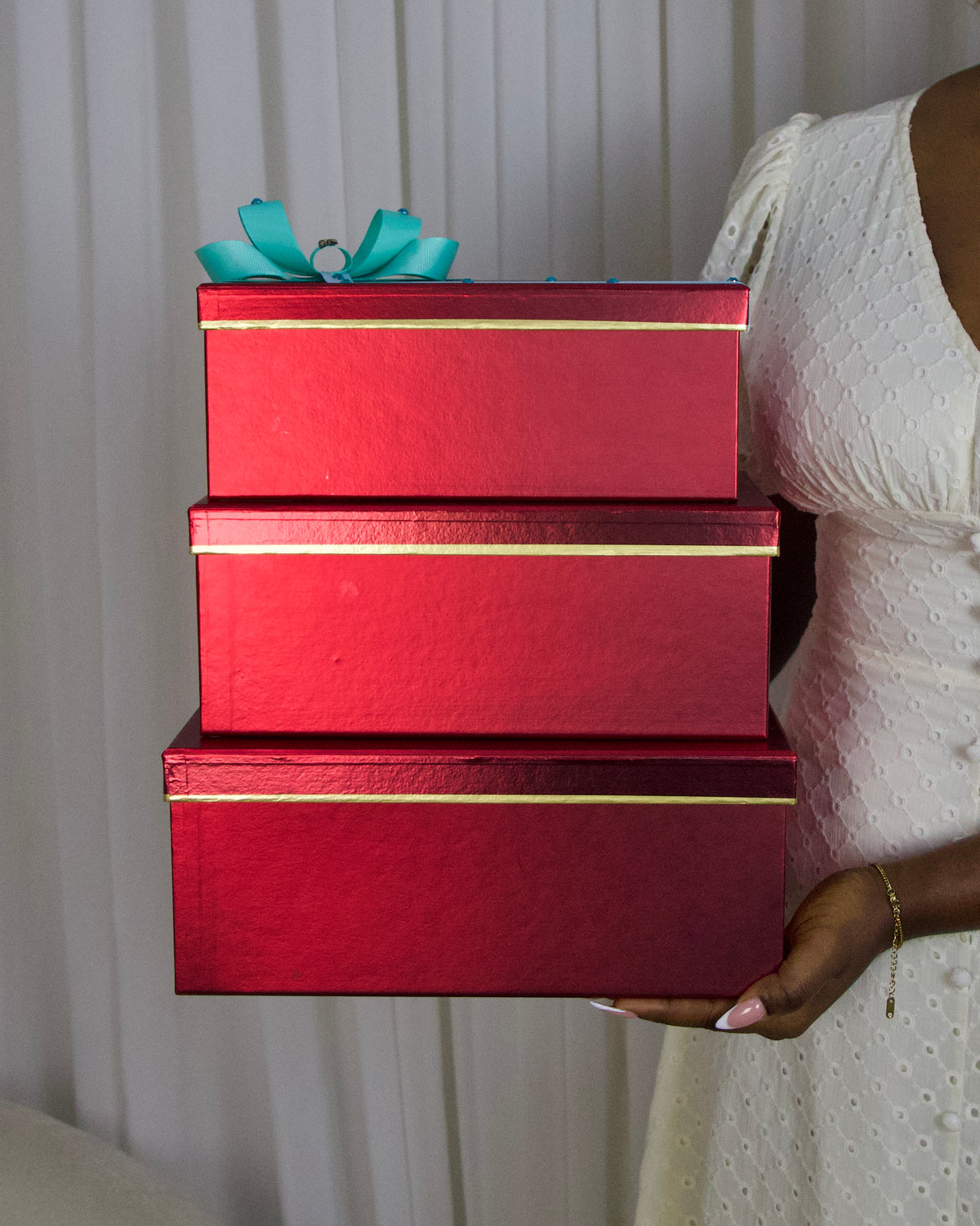 Red metallic box