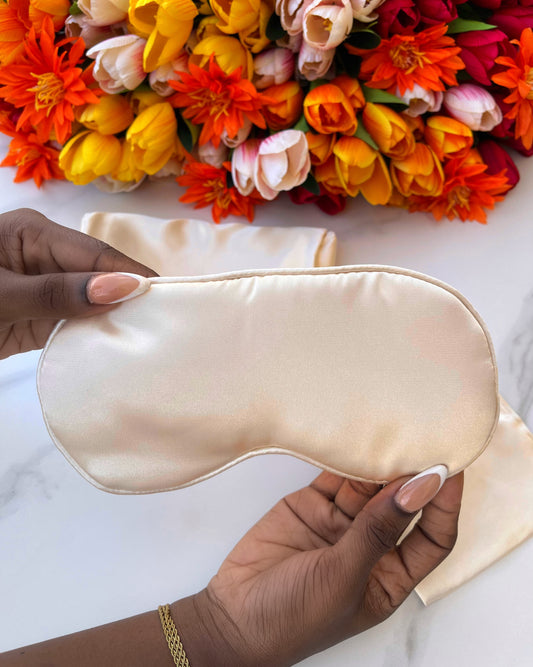 Silk Eye Mask (Cream)