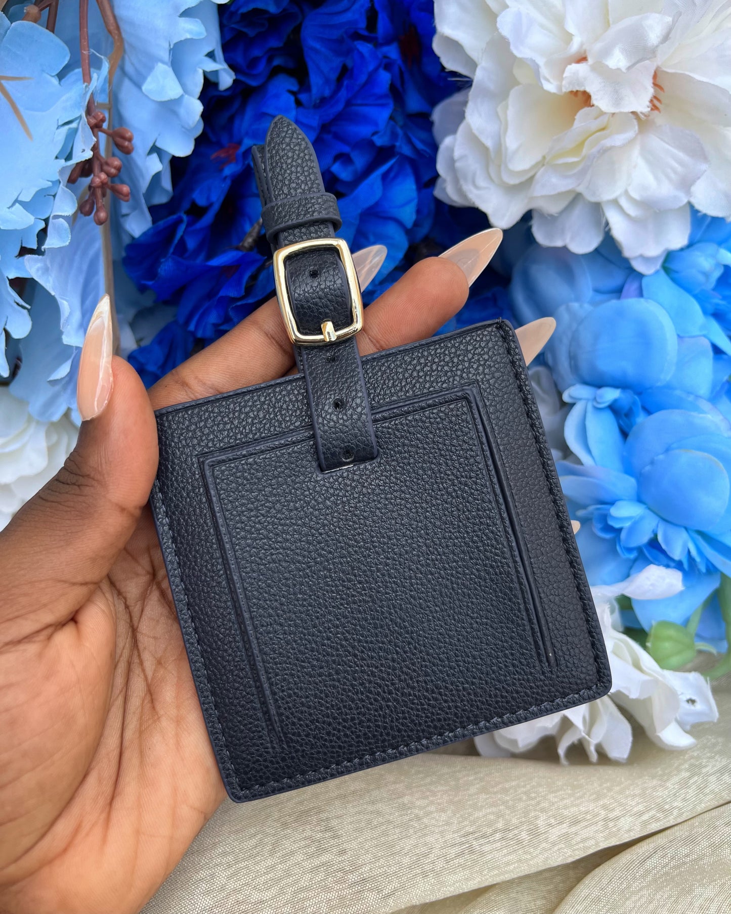 Square Bag Tag (Navy Blue)