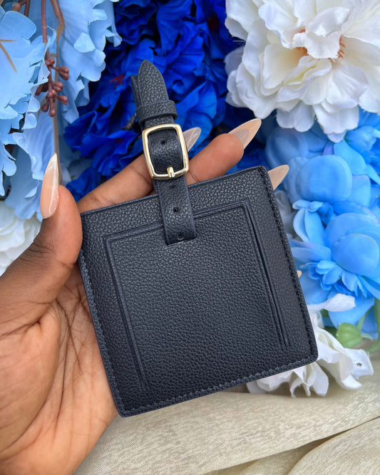 Square Bag Tag (Navy Blue)