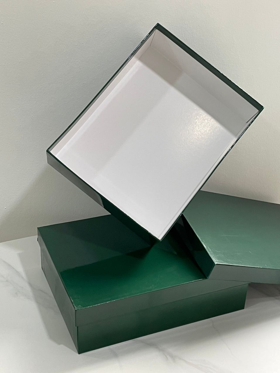 Glossy green box