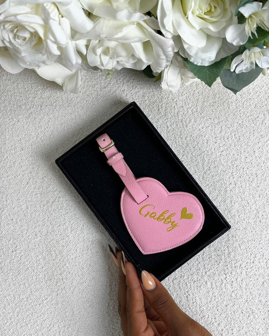 Heart Bag Tag (Pink)