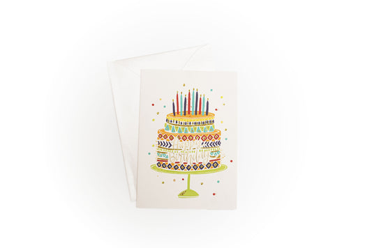 Birthday Cards - Two Tier Cake