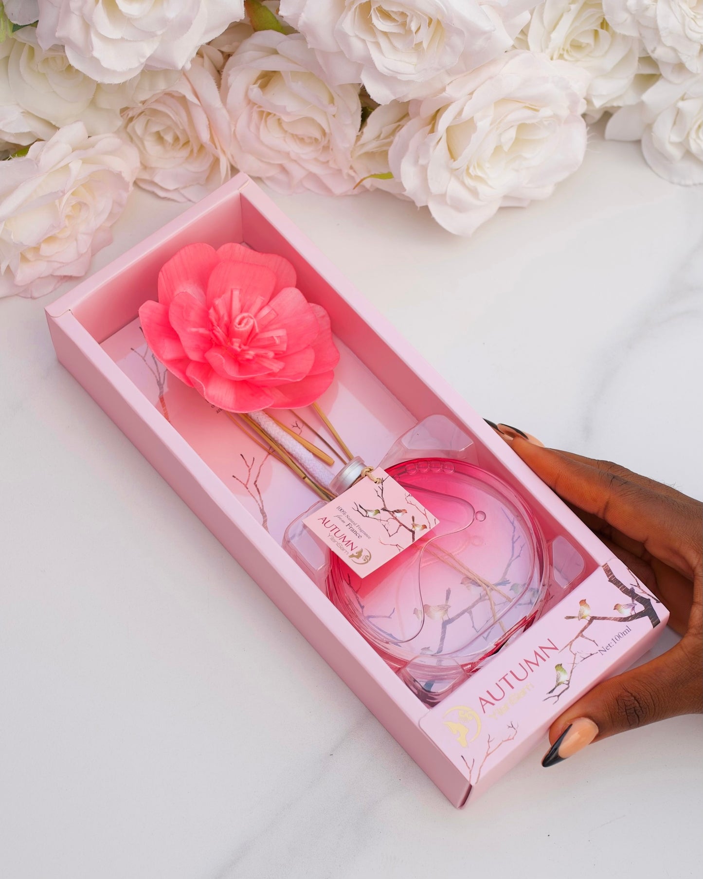 Floral reed diffuser (pink)