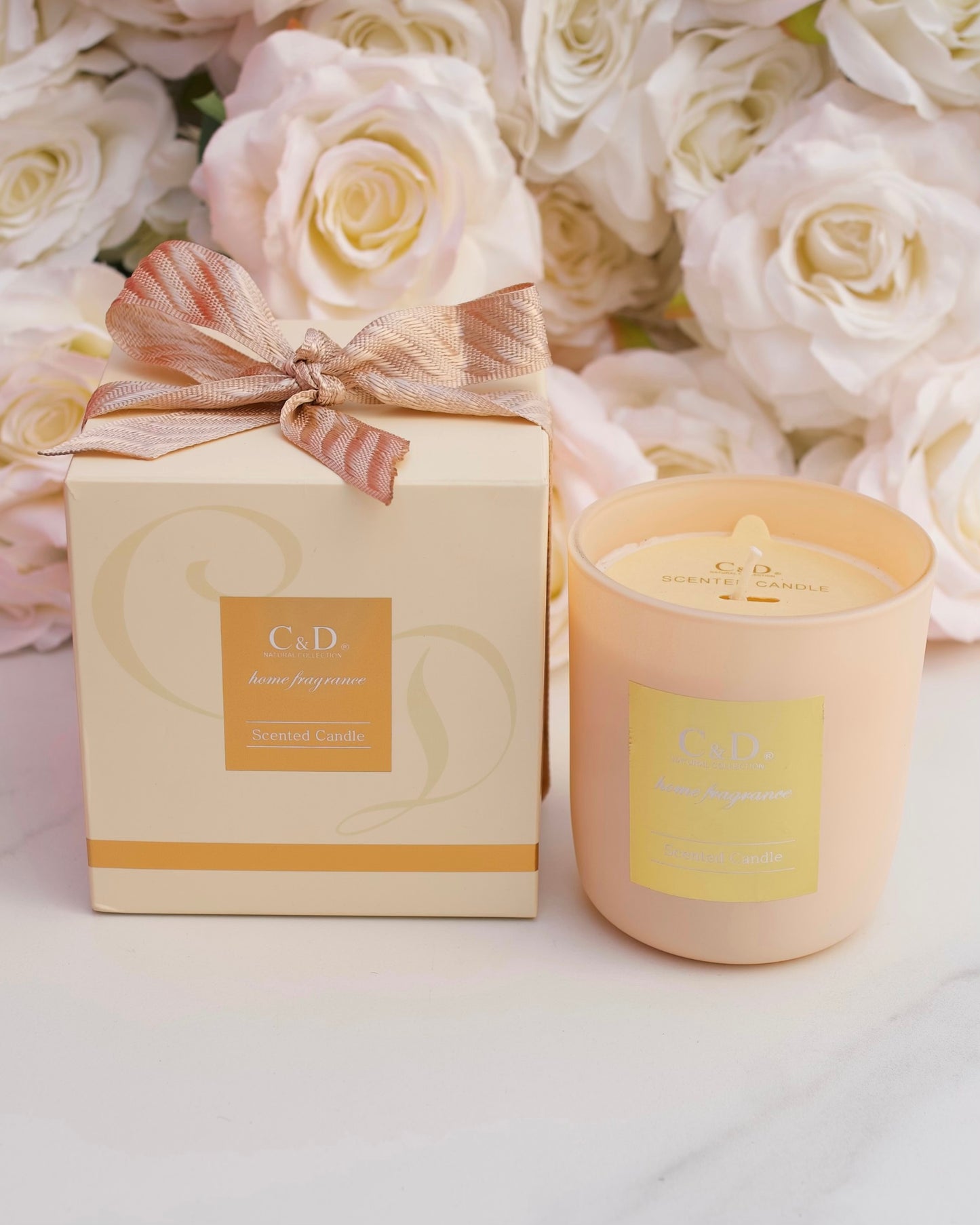 White scented candle