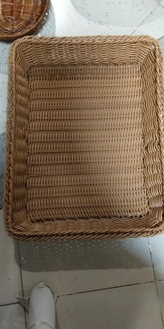 Plastic Wicker Basket