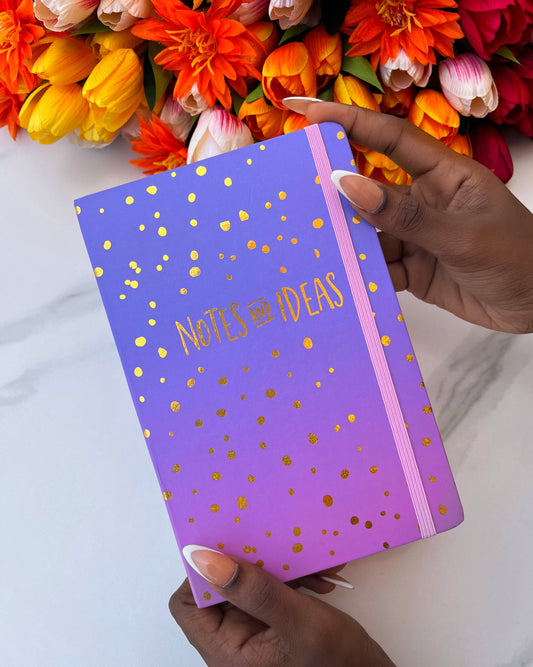Ombré Notes and Ideas Notebook (Purple)