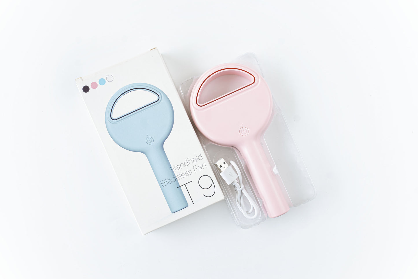 Handheld Bladeless Fan (Pink)