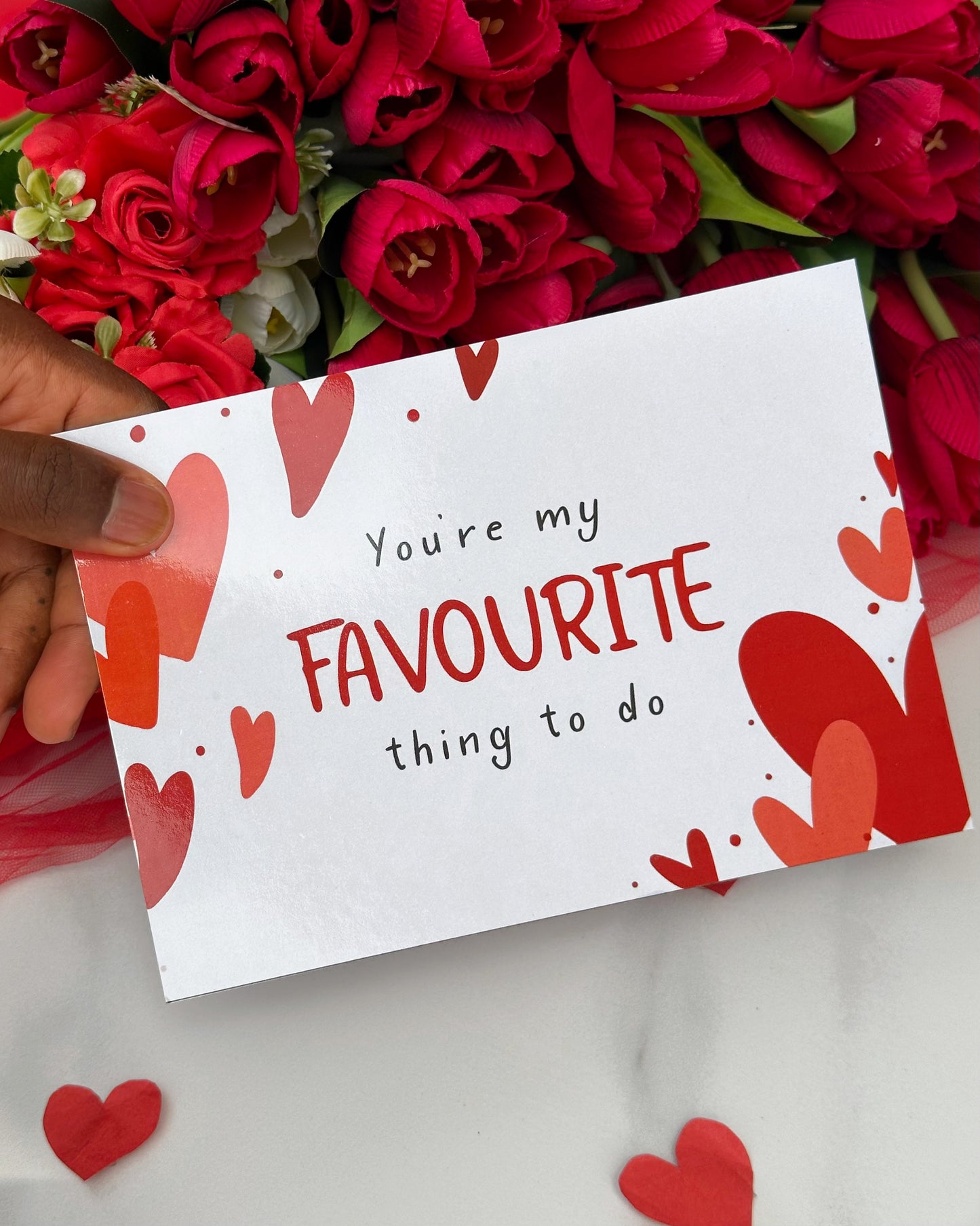 Favourite Thing To Do Card