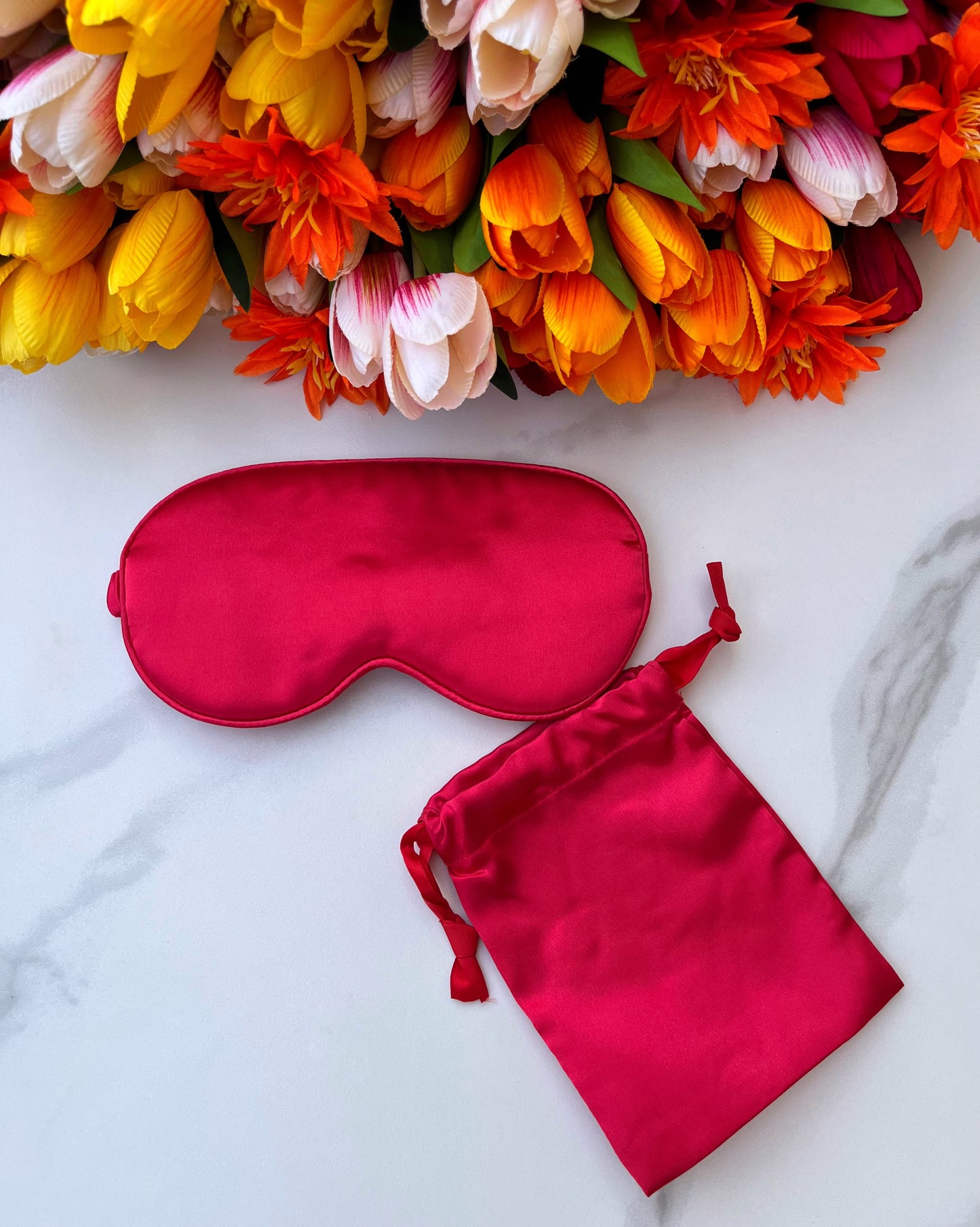 Silk Eye Mask (Hot Pink)