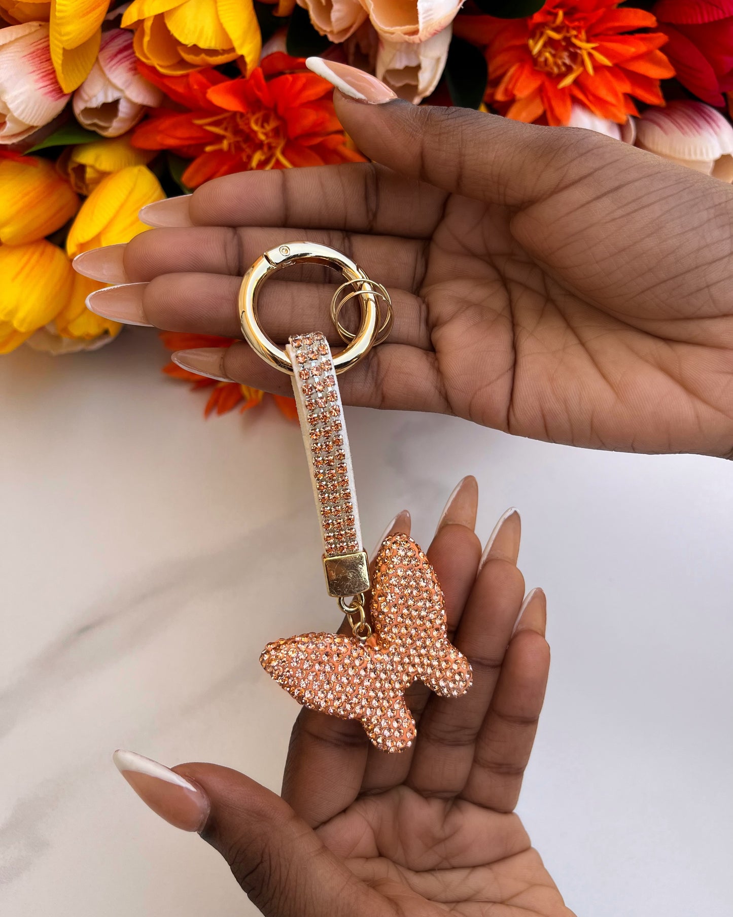 Diamond Butterfly Keyholder (Rosegold)