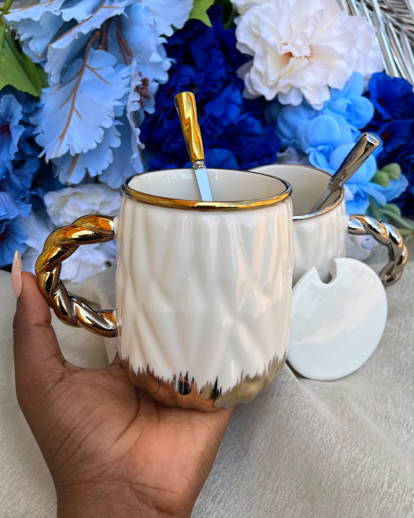 Ombré Ceramic Mug ( Gold )