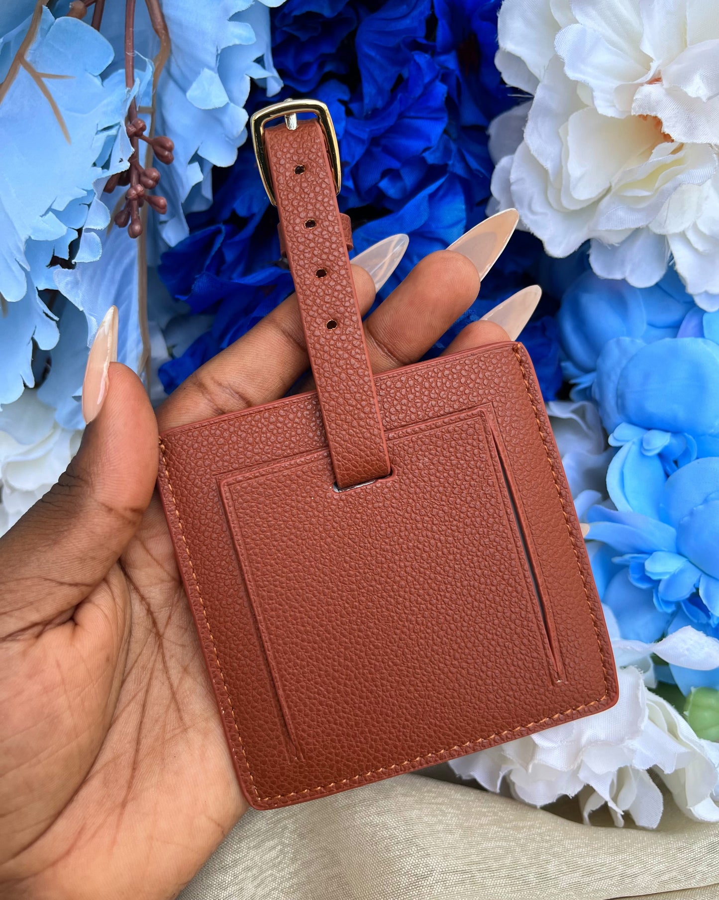 Square Baggage Tag (Brown)