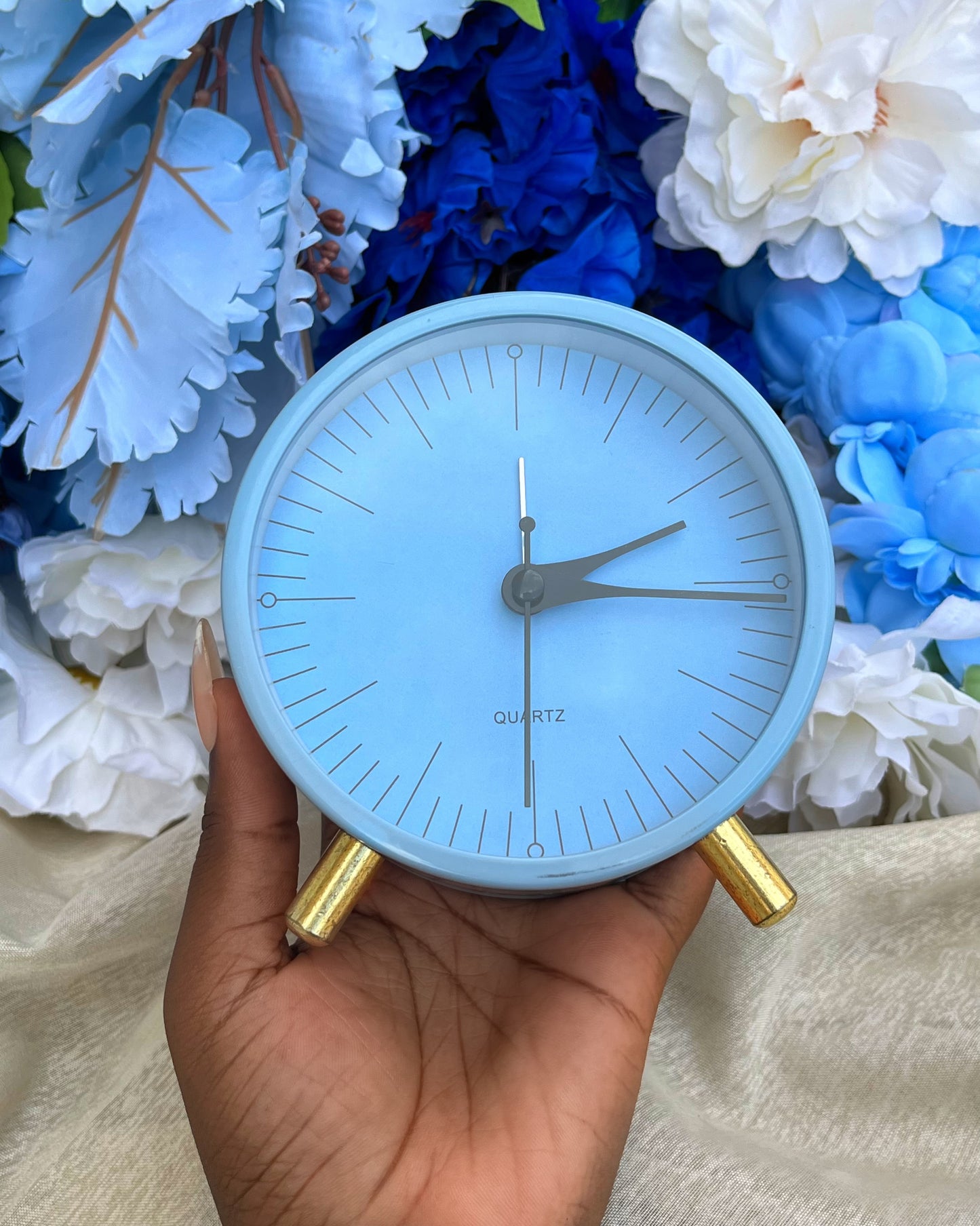 Gold Feet Clock (Blue)
