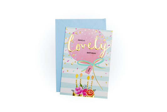 Mini birthday card (lovely birthday)