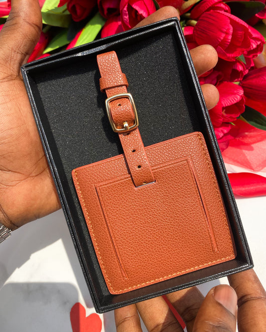 Square Bag Tag (Brown)