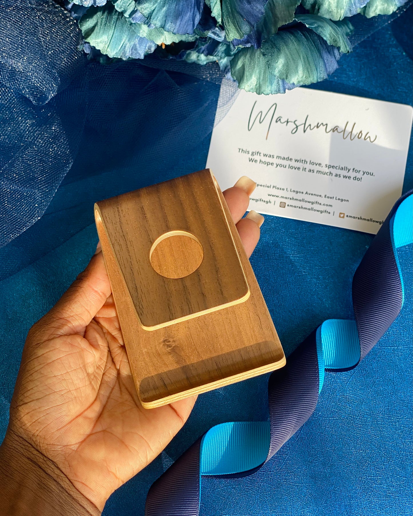 Wooden Phone Stand ( Deep Brown )