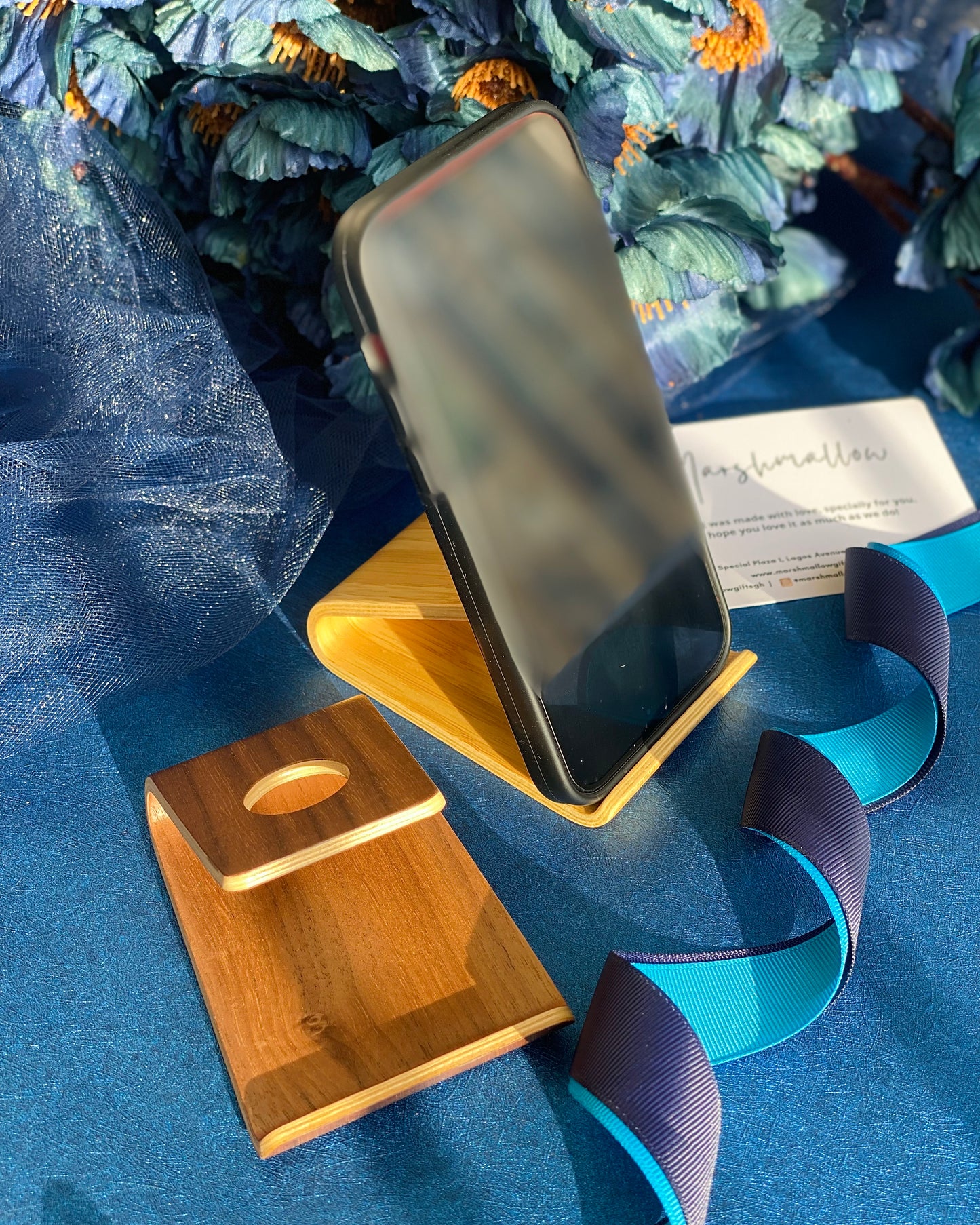 Wooden Phone Stand ( Deep Brown )