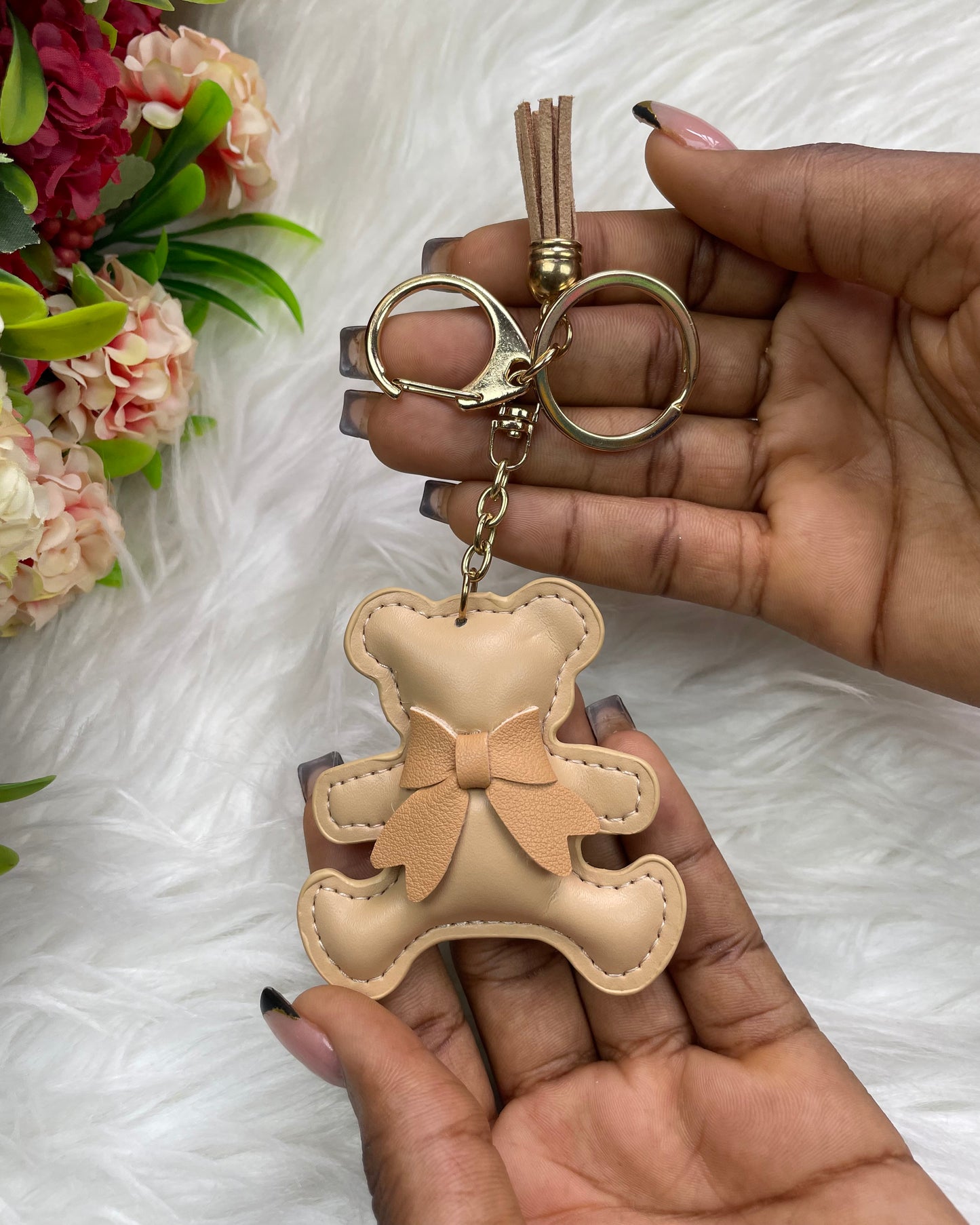 Teddy Tassel Keyholder (Nude)