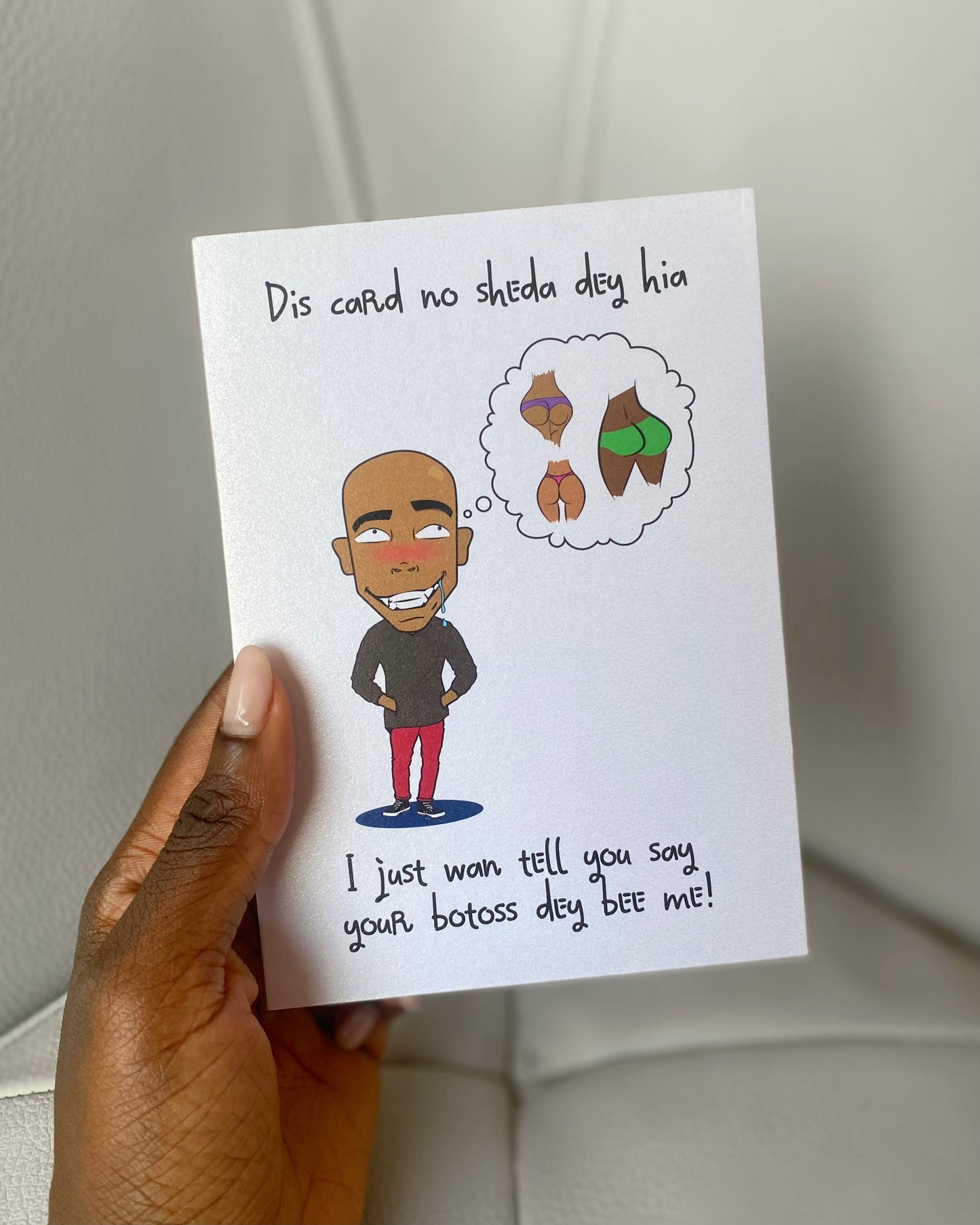 Botoss dey bee me Card