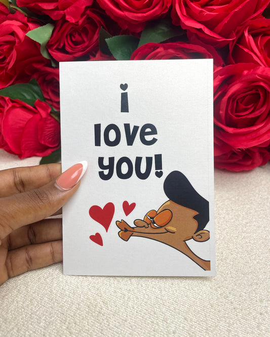 I love you card (Male)