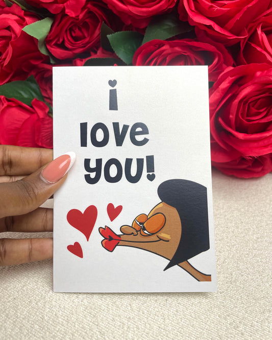 I love you card (Female)