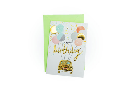 Mini birthday card (car)