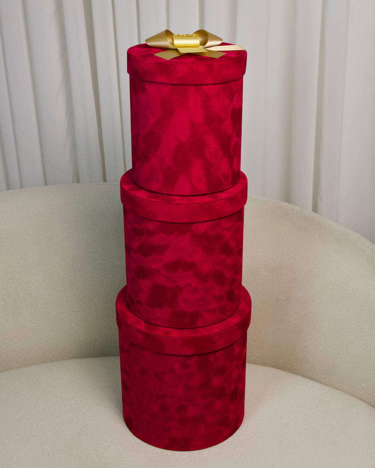 Red Round Velvet Box