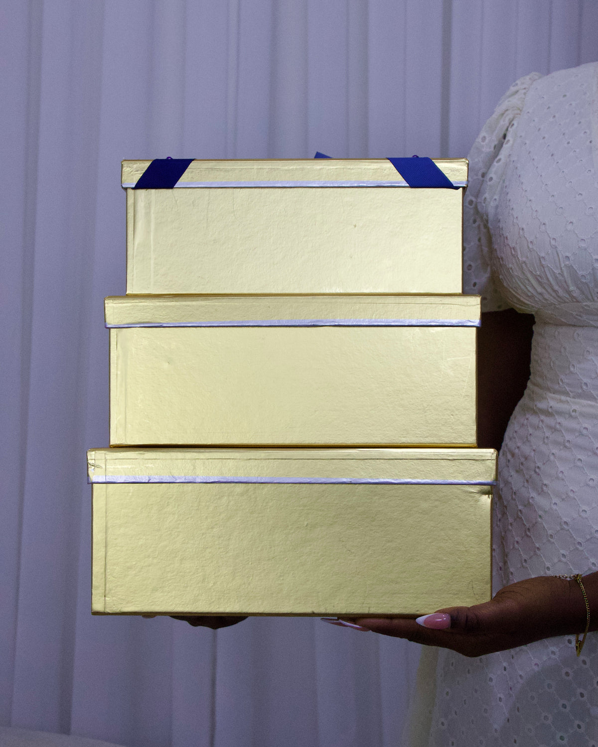 Gold Metallic Box