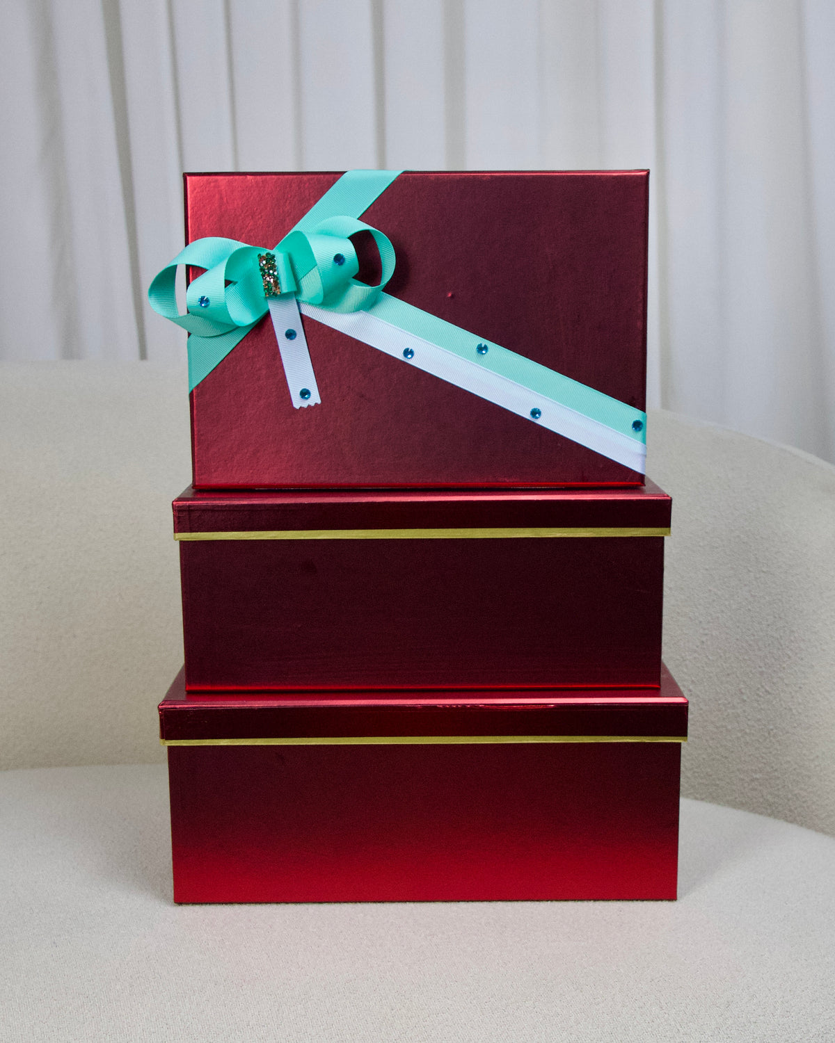 Red metallic box