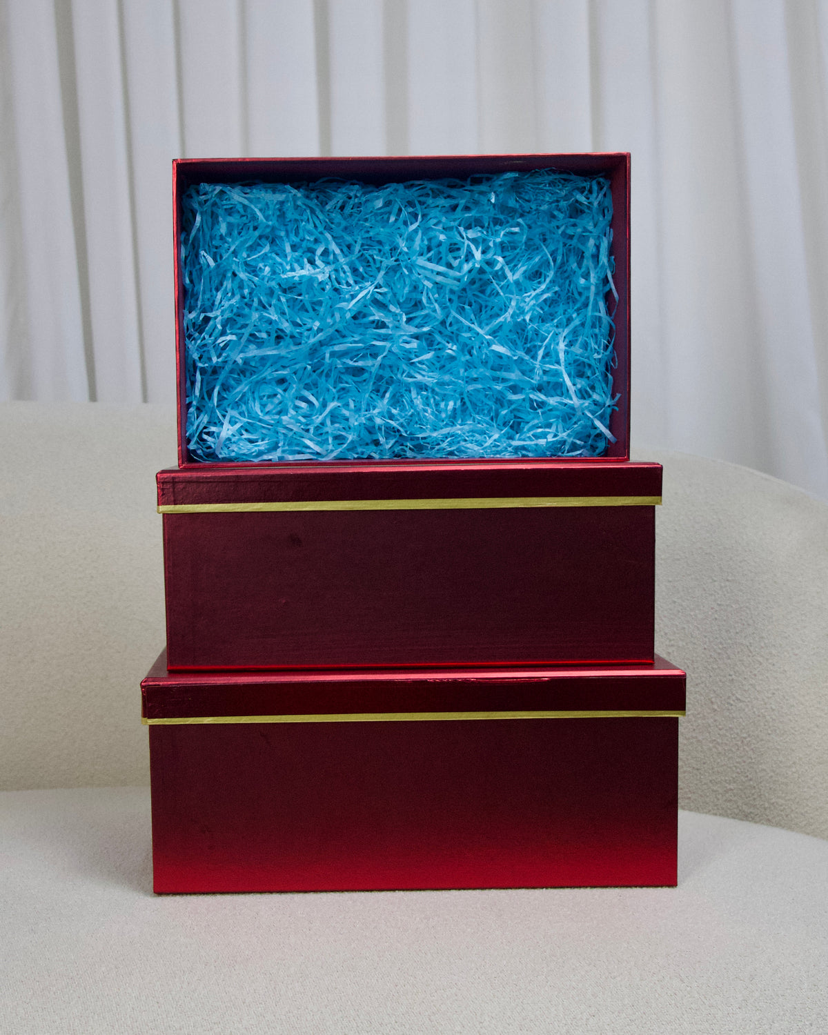 Red metallic box