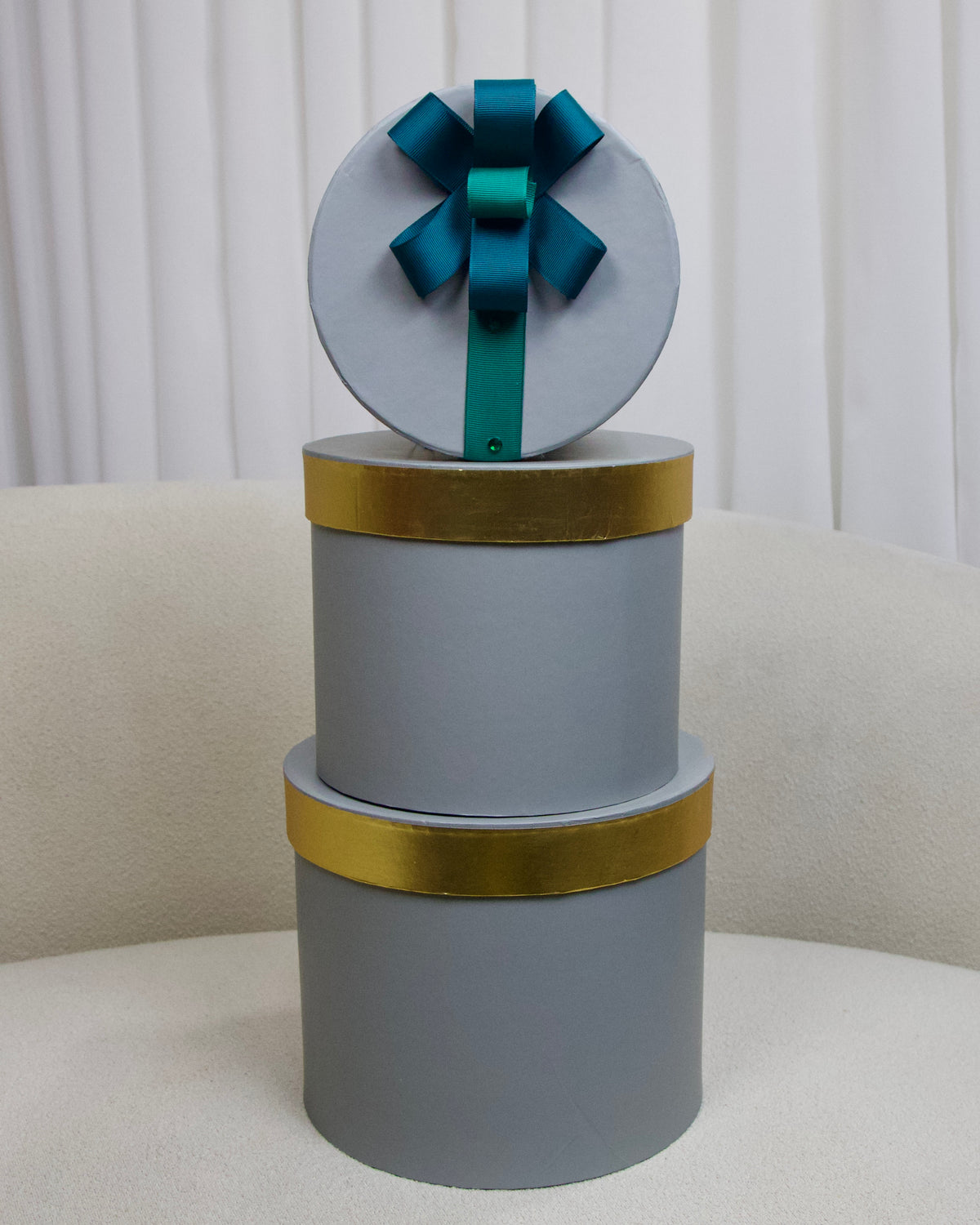 Grey Slim Metallic Edge Box