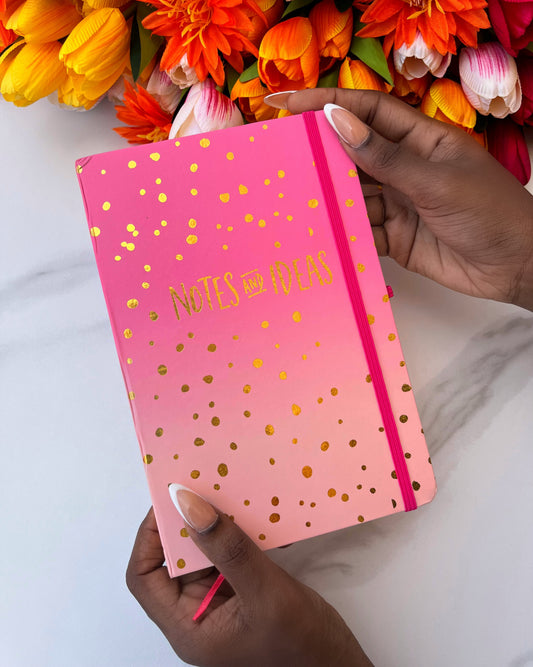 Ombré Notes and Ideas Notebook (Pink)