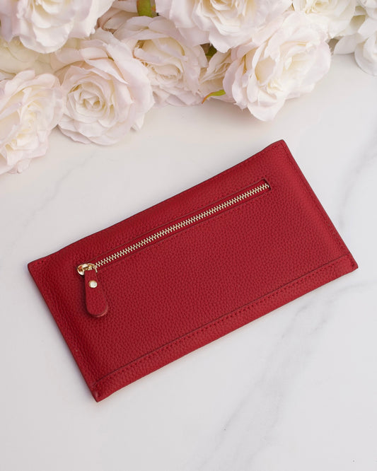 Leather purse (red)