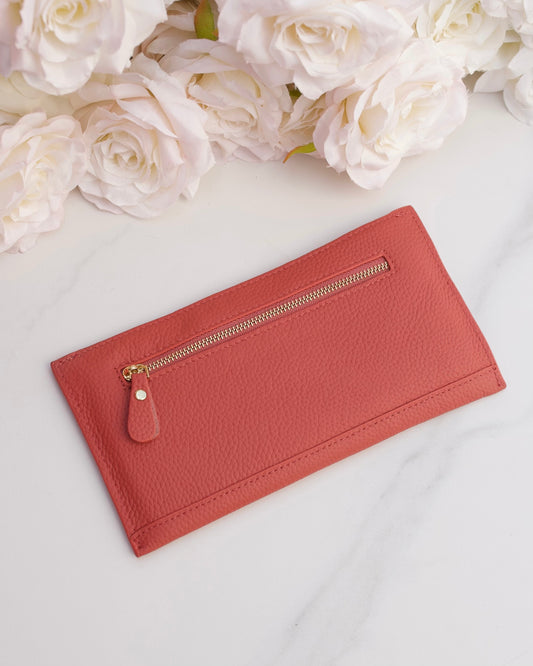 Leather purse (pink)