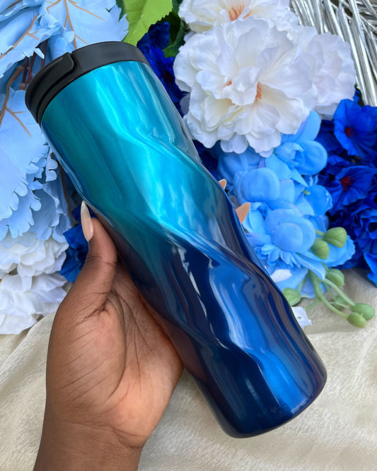 Twisted Tumbler (Turquoise-Blue)