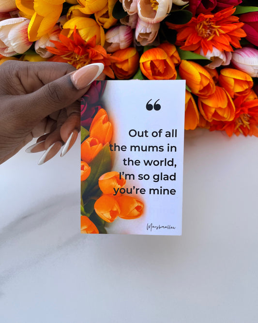 Of all the Moms in the World Card (Orange)