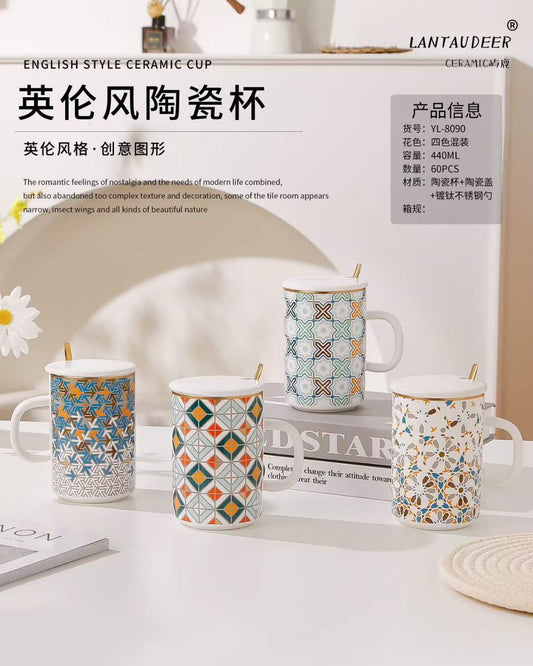 Patterned Ceramic Mug