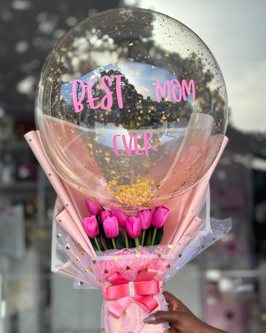 Mother's Day Bubble Bouquet (Pink)