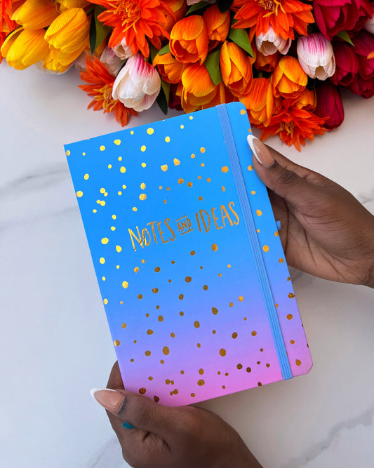 Ombré Notes and Ideas Notebook (Blue)