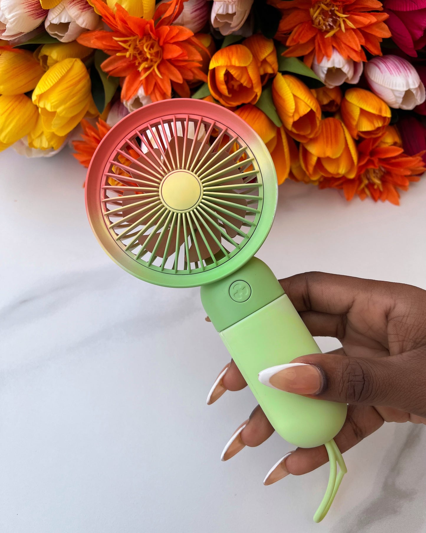 Ombré Handheld fan (Green)