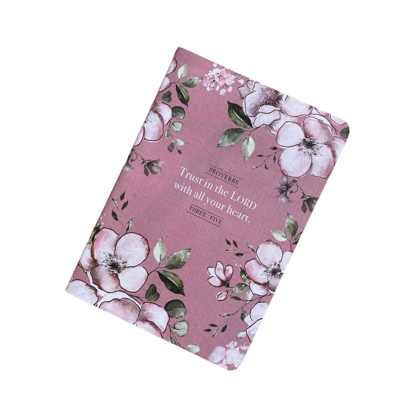 Purple Floral Trust in the Lord Notebook