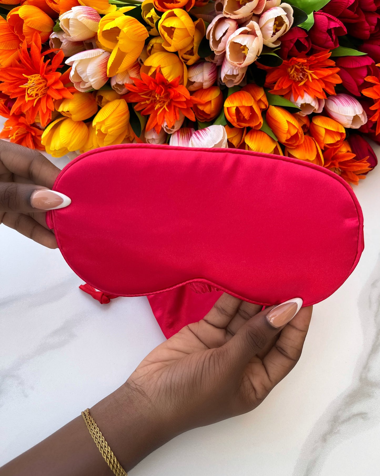 Silk Eye Mask (Hot Pink)