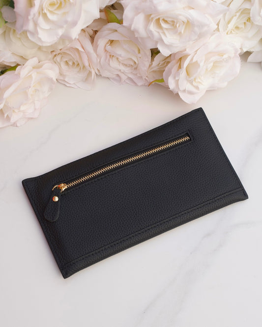 Leather purse (black)