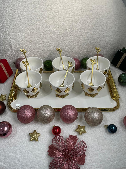 Porcelain dessert bowl set