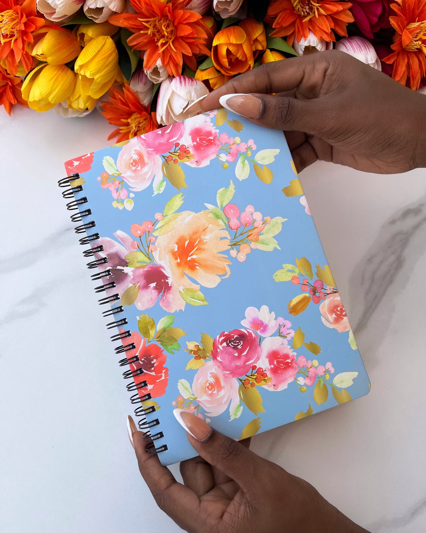 Floral Notebook (Blue)