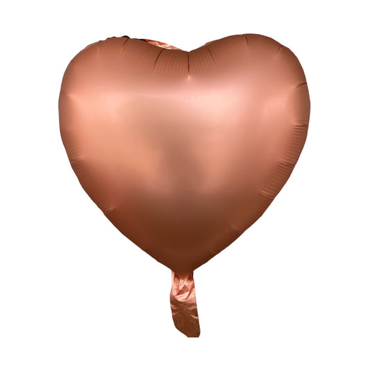 Matte Heart Balloon - Rosegold