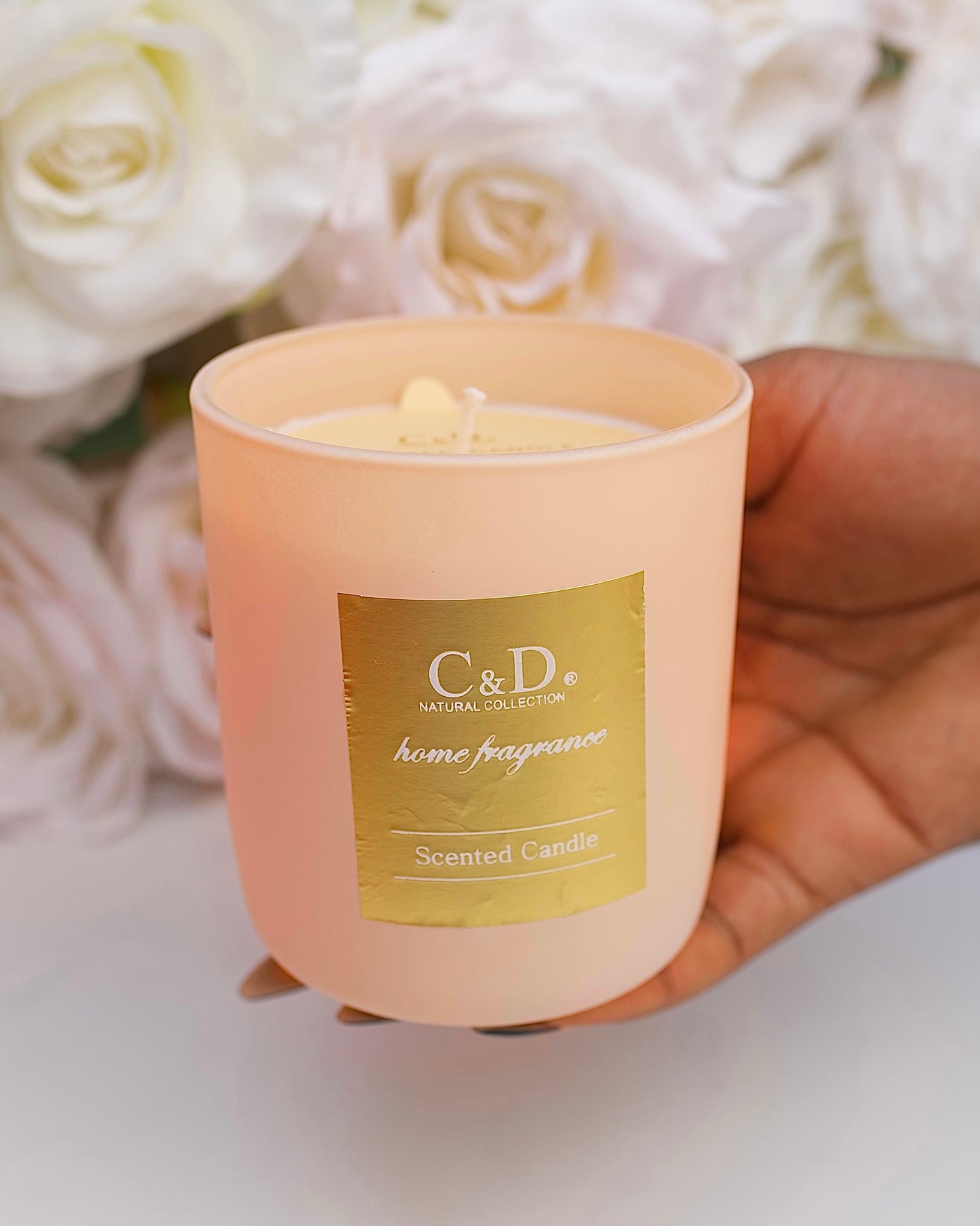 White scented candle
